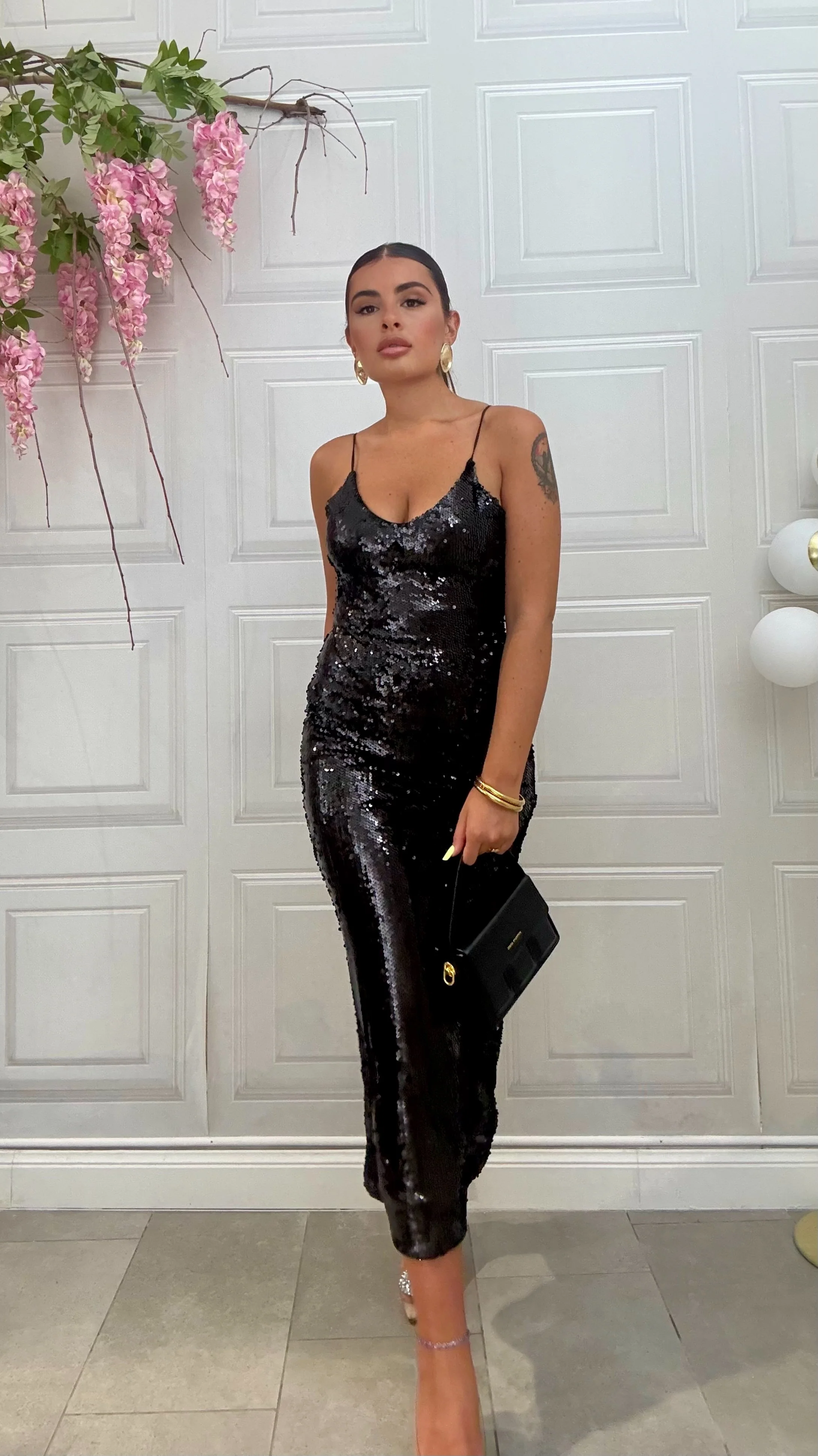 Abito Stella paillettes nero - Image 6