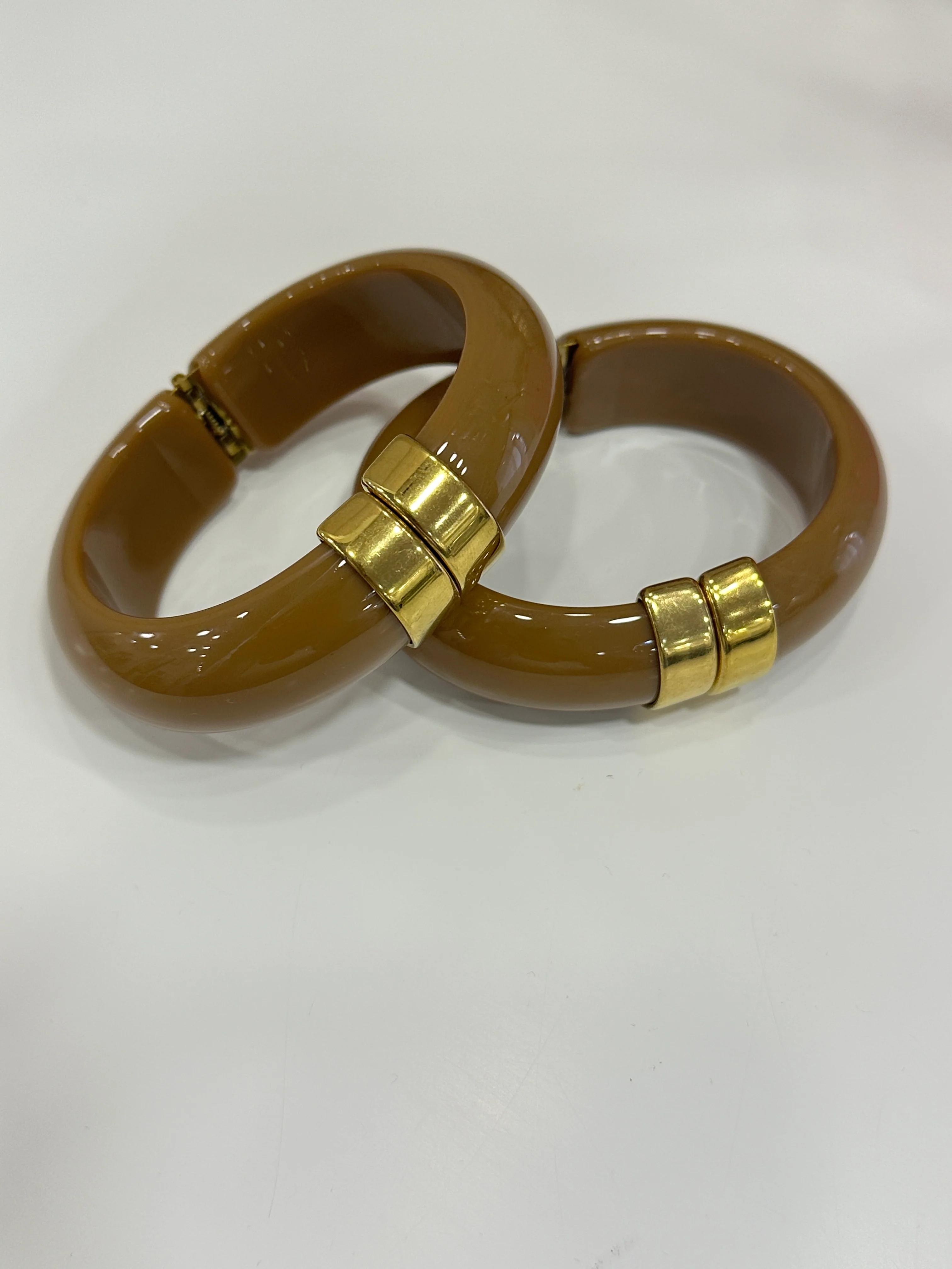 Bracciale in osso caffe
