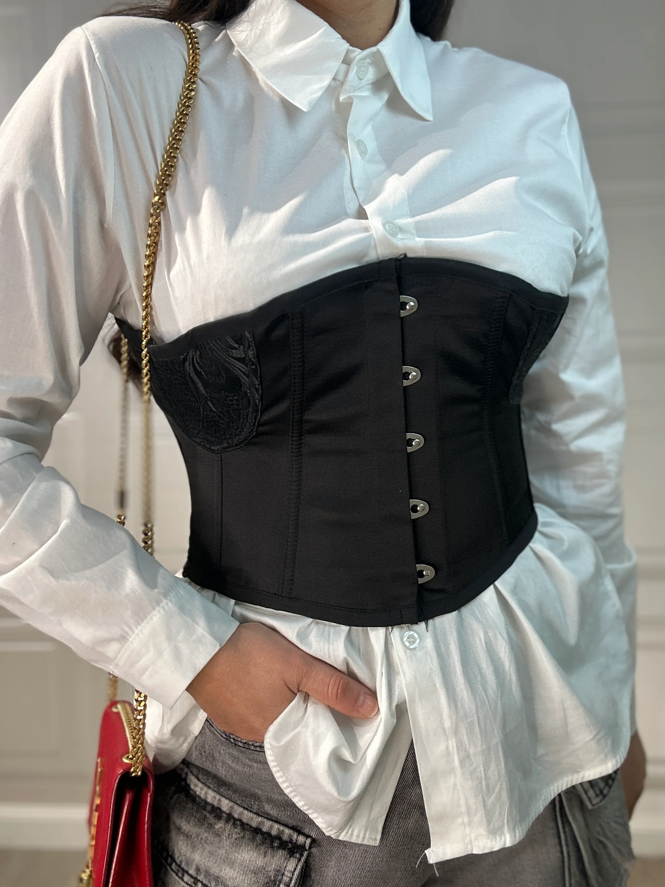 Bustino Stringhe Nero - Image 5