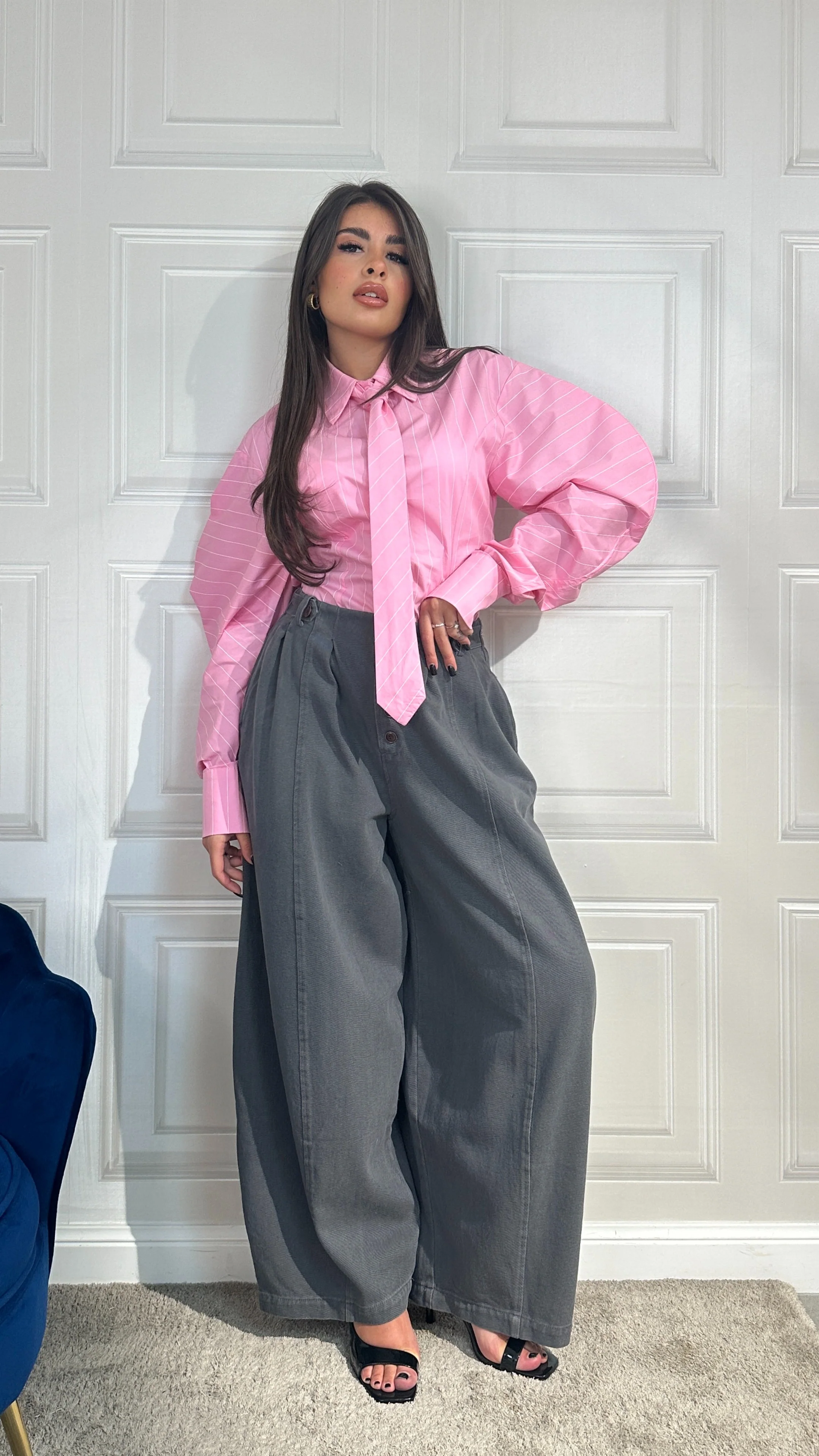 Camicia Adrian a righe rosa - Image 3