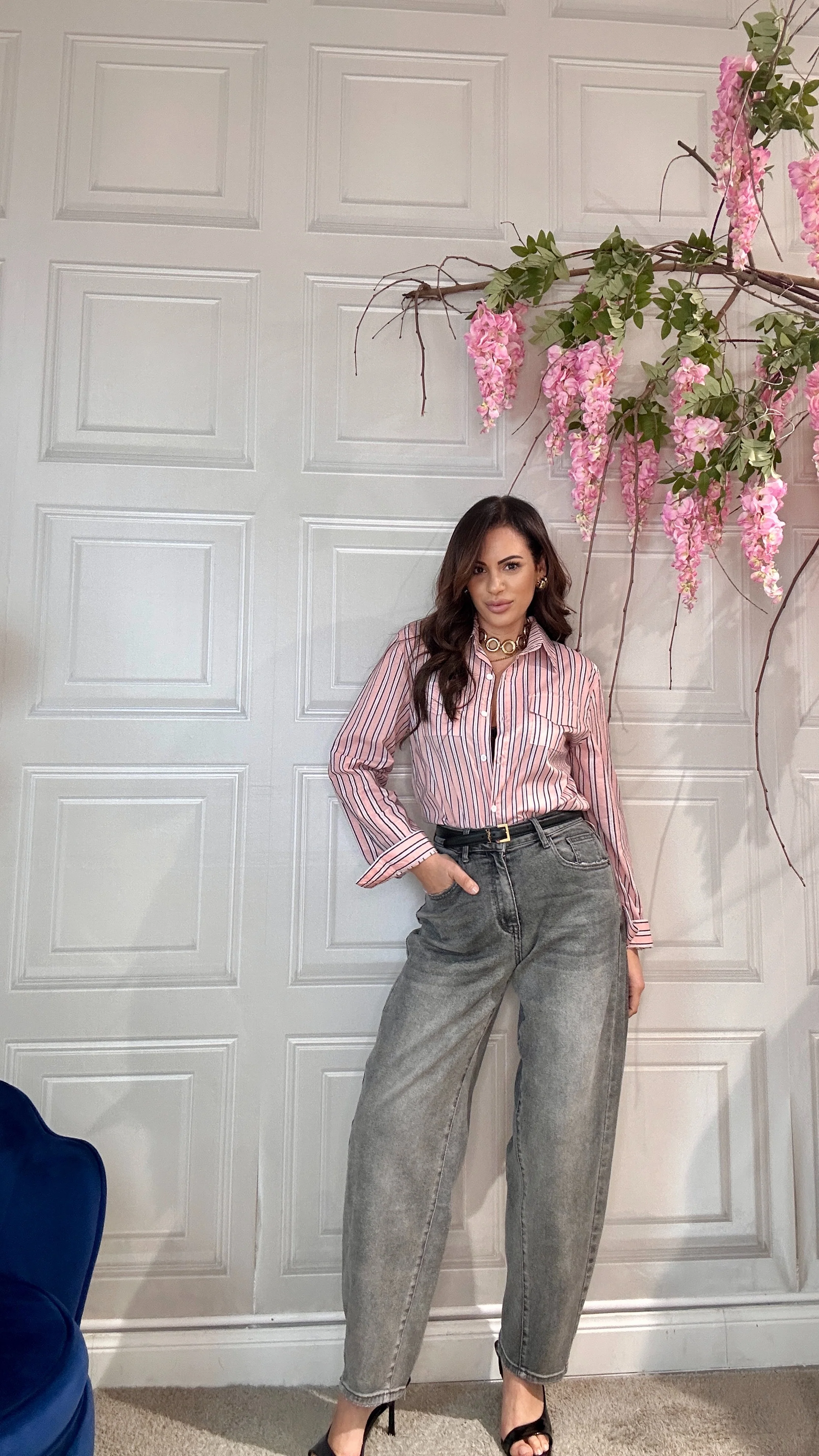 Camicia rosa a righe - Image 3