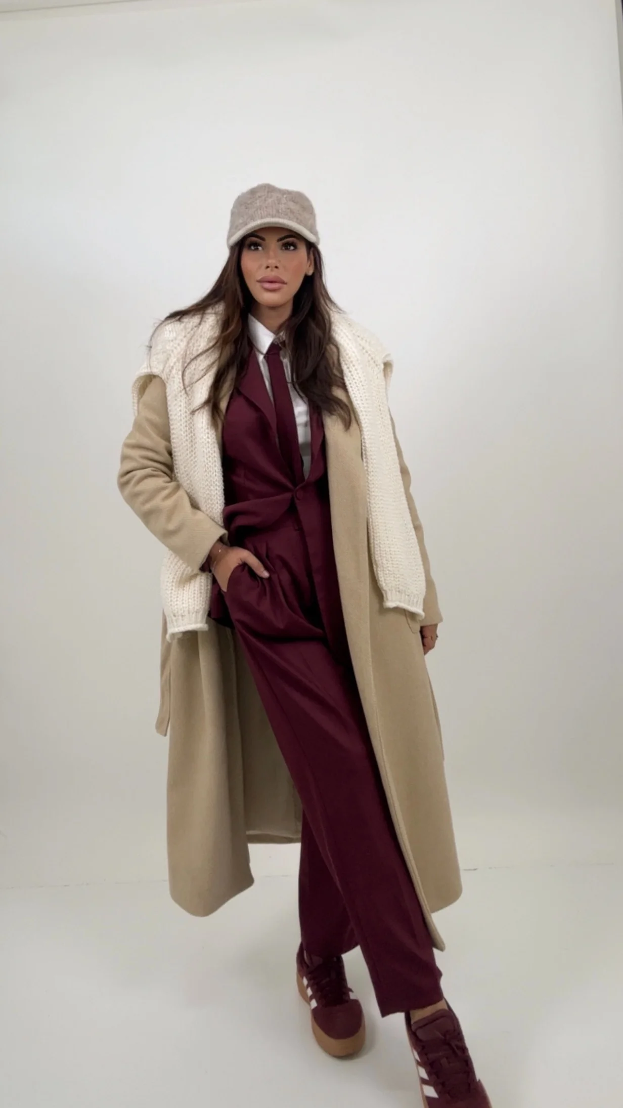 Cappotto Ginevra by D’Alessandro Beige lungo - Image 7