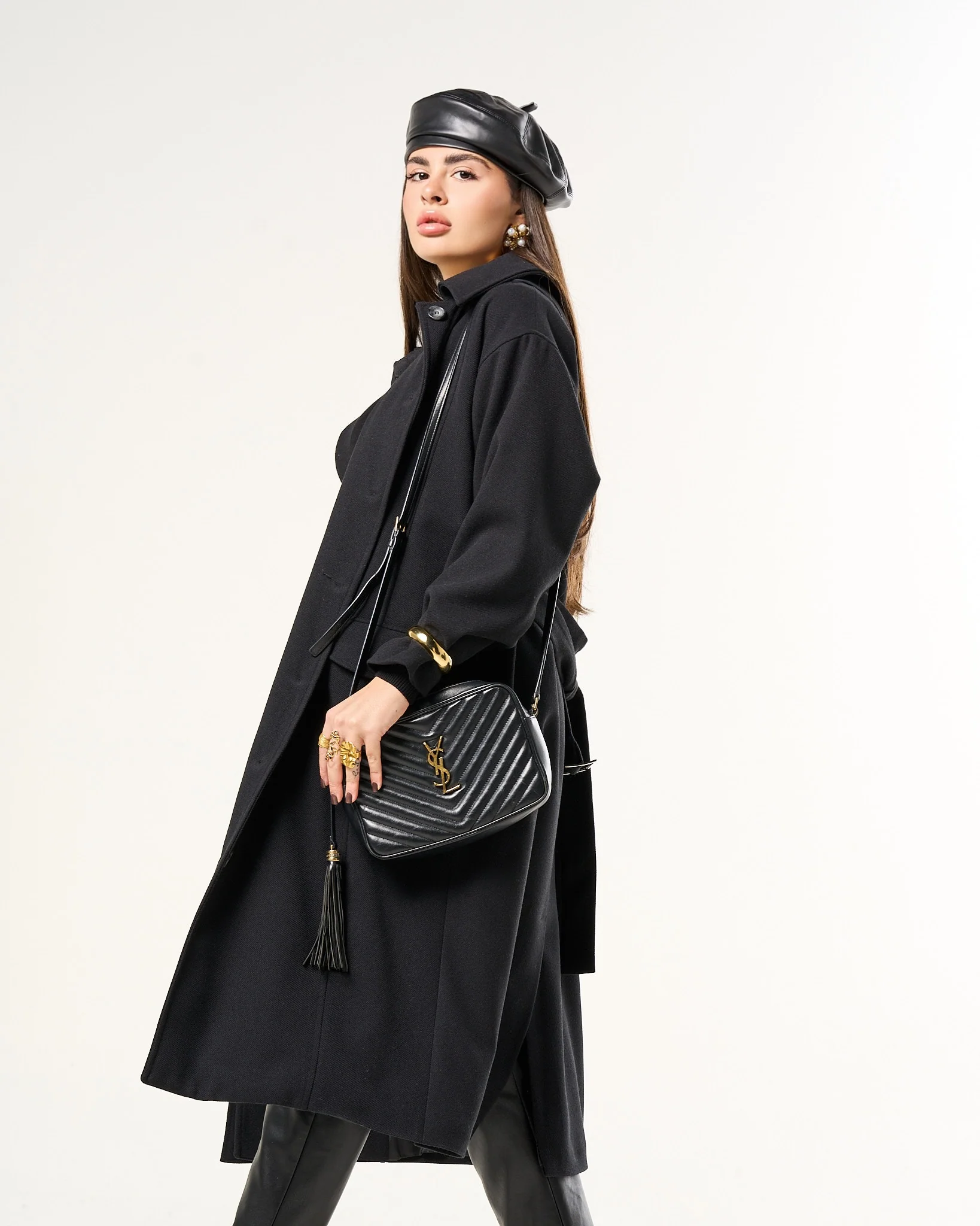 Cappotto Romina nero made in Italy - Image 8