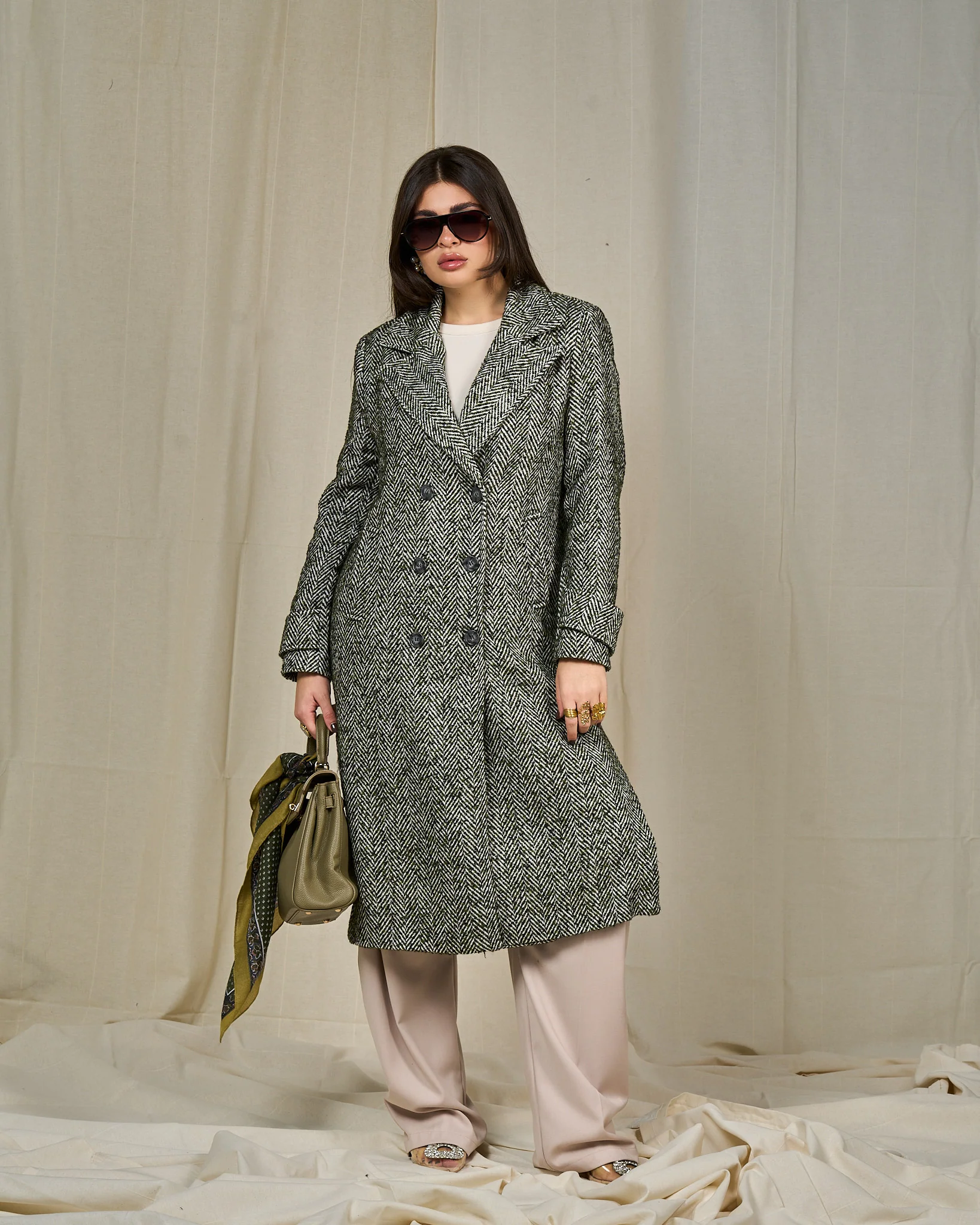 Cappotto Romina spigato Made in Italy - Image 6
