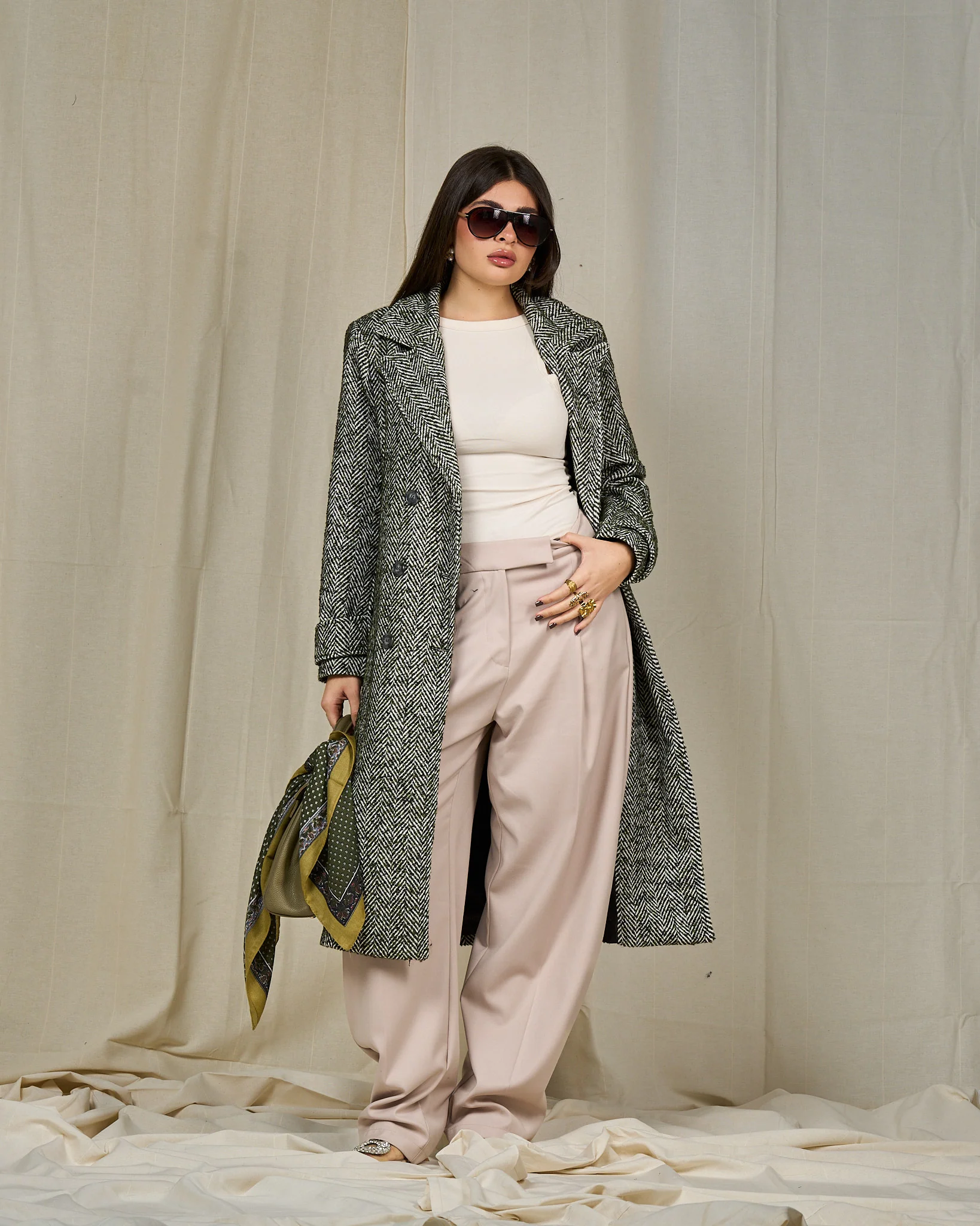 Cappotto Romina spigato Made in Italy - Image 9
