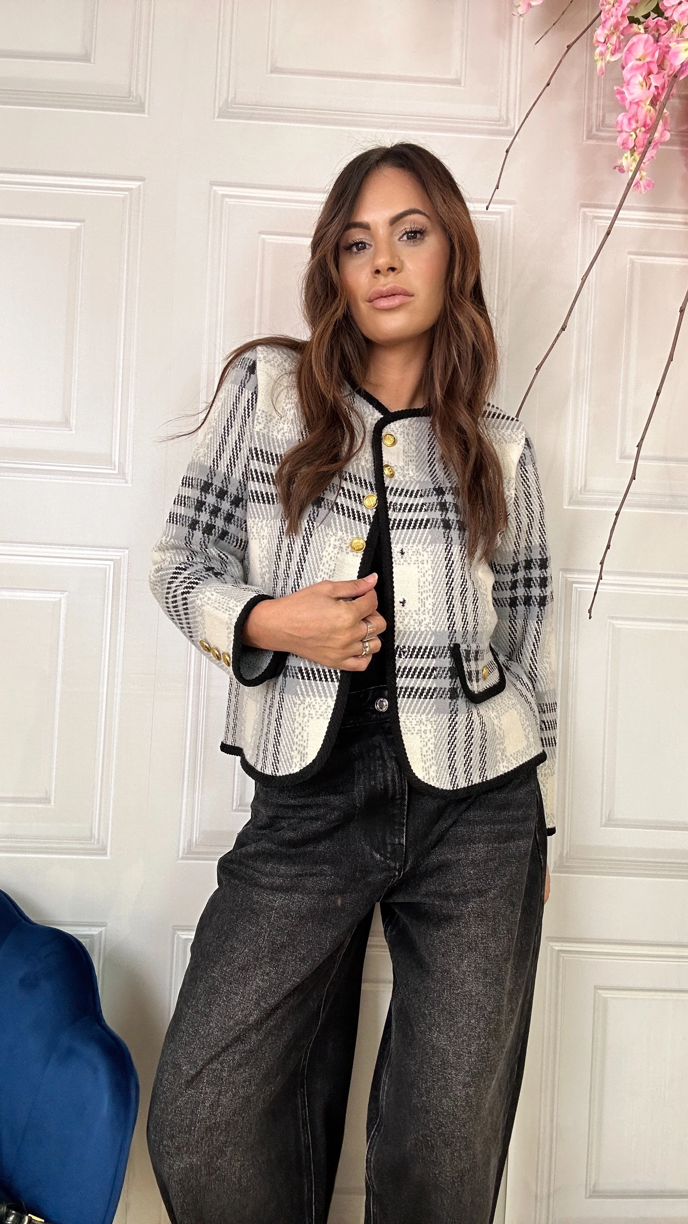 Cardigan B.mood Bianco/ nero - Image 3
