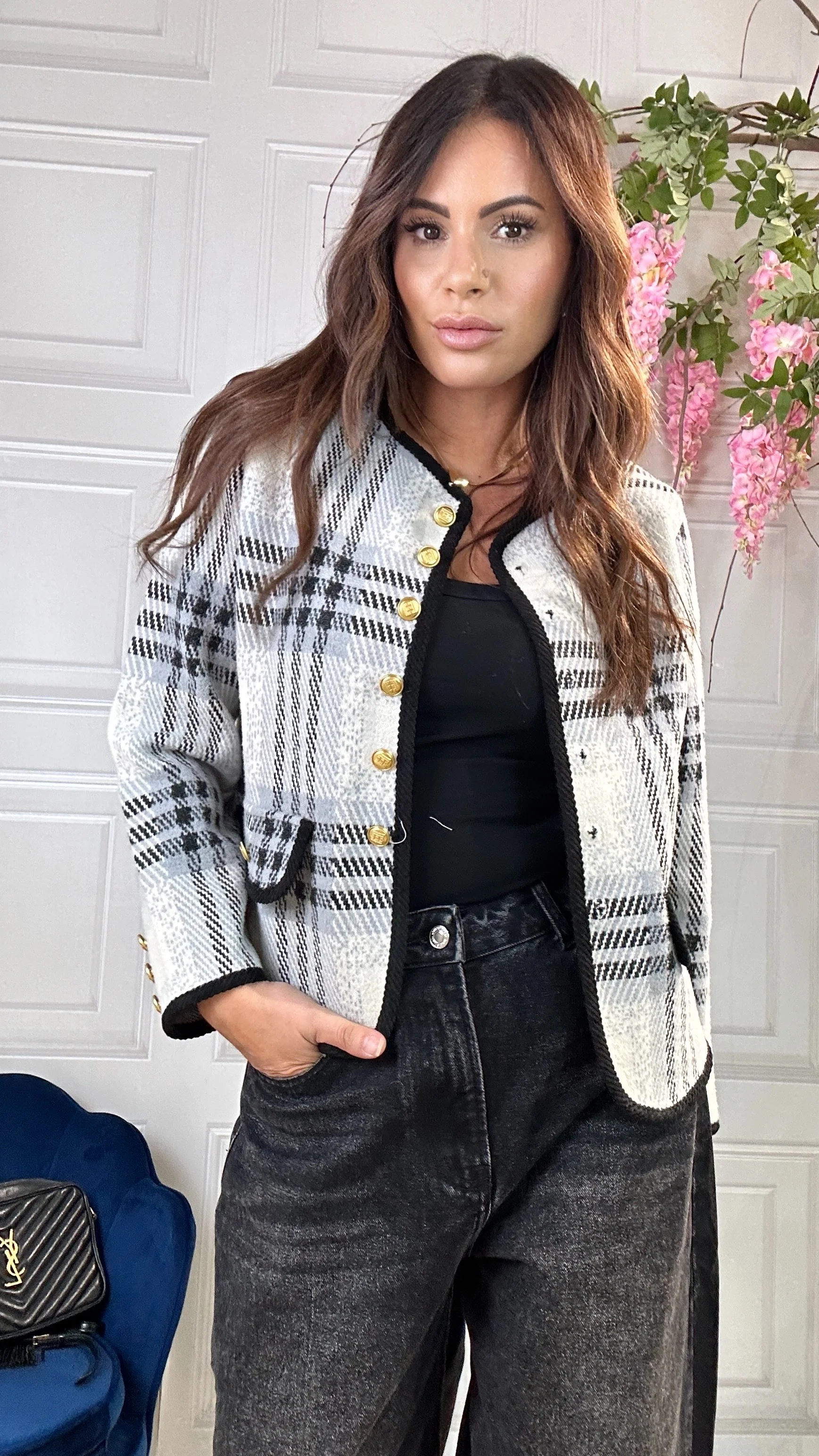 Cardigan B.mood Bianco/ nero - Image 7
