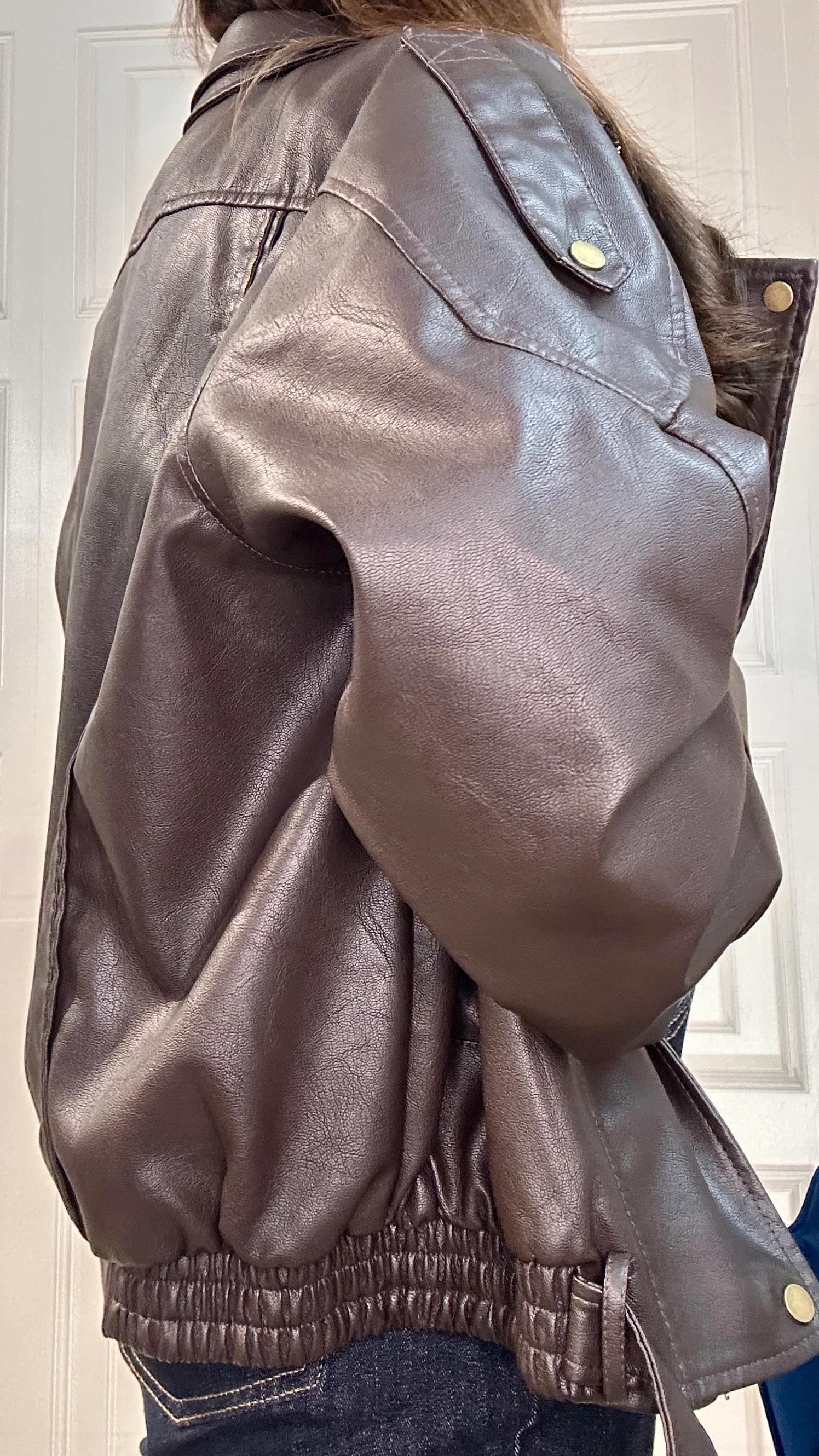 Chiodo in pelle Kimberly testa di moro - Image 3