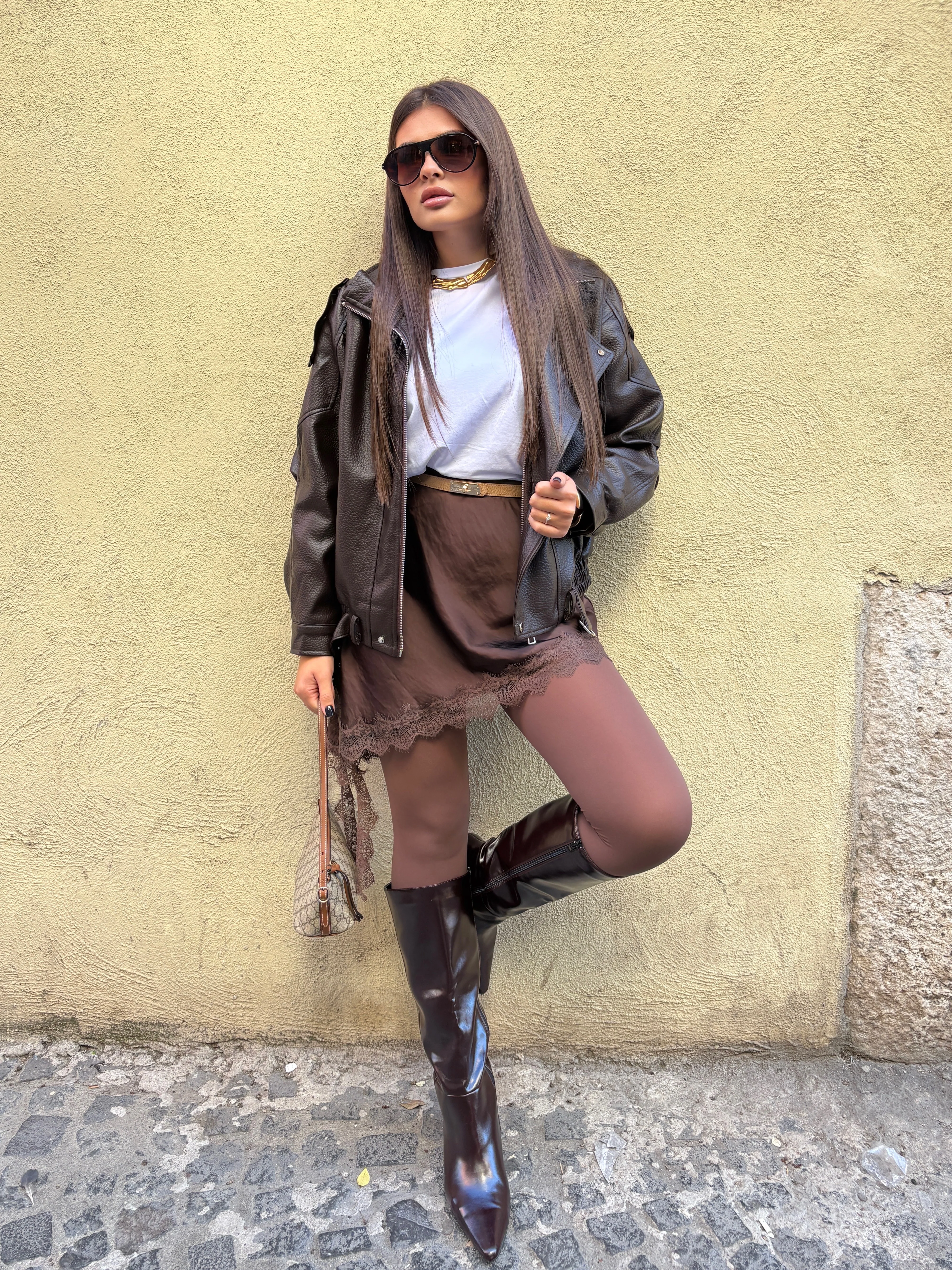 Collant Lety marrone