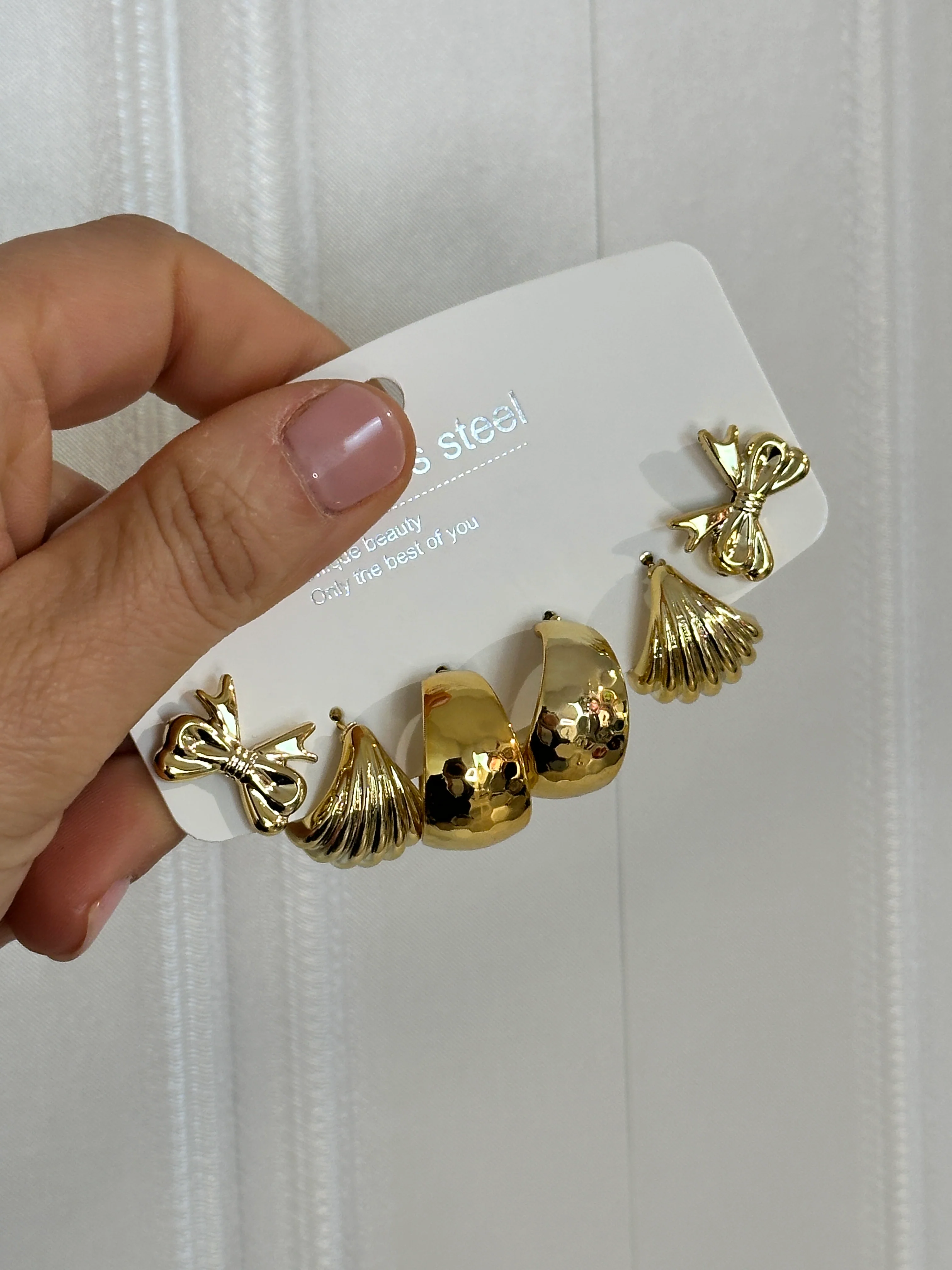 Combo orecchini oro