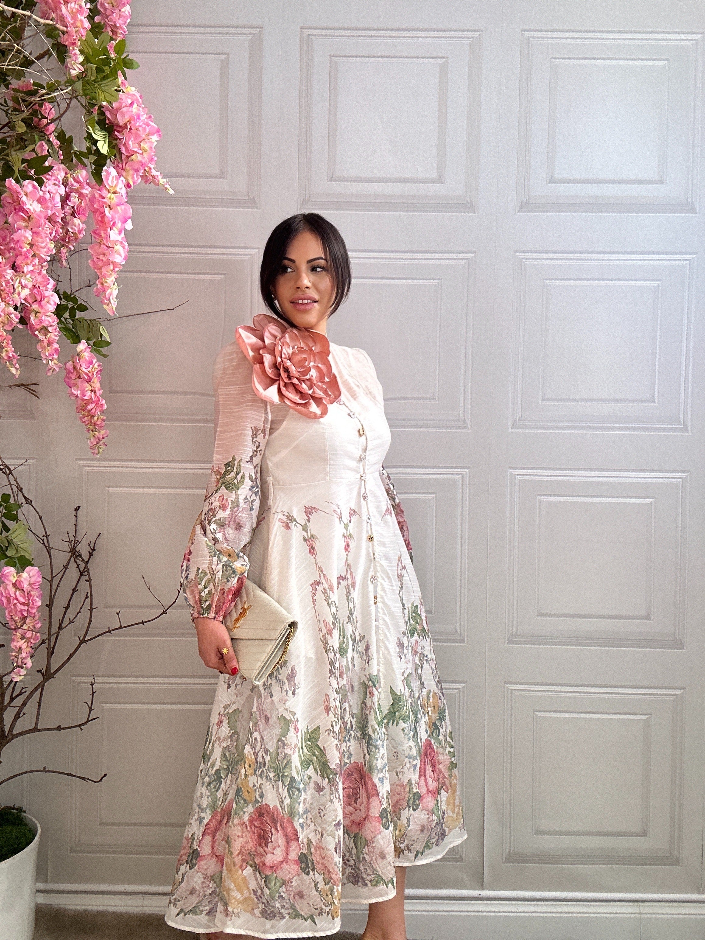 Maxi spilla Fiore Rosa - Image 3