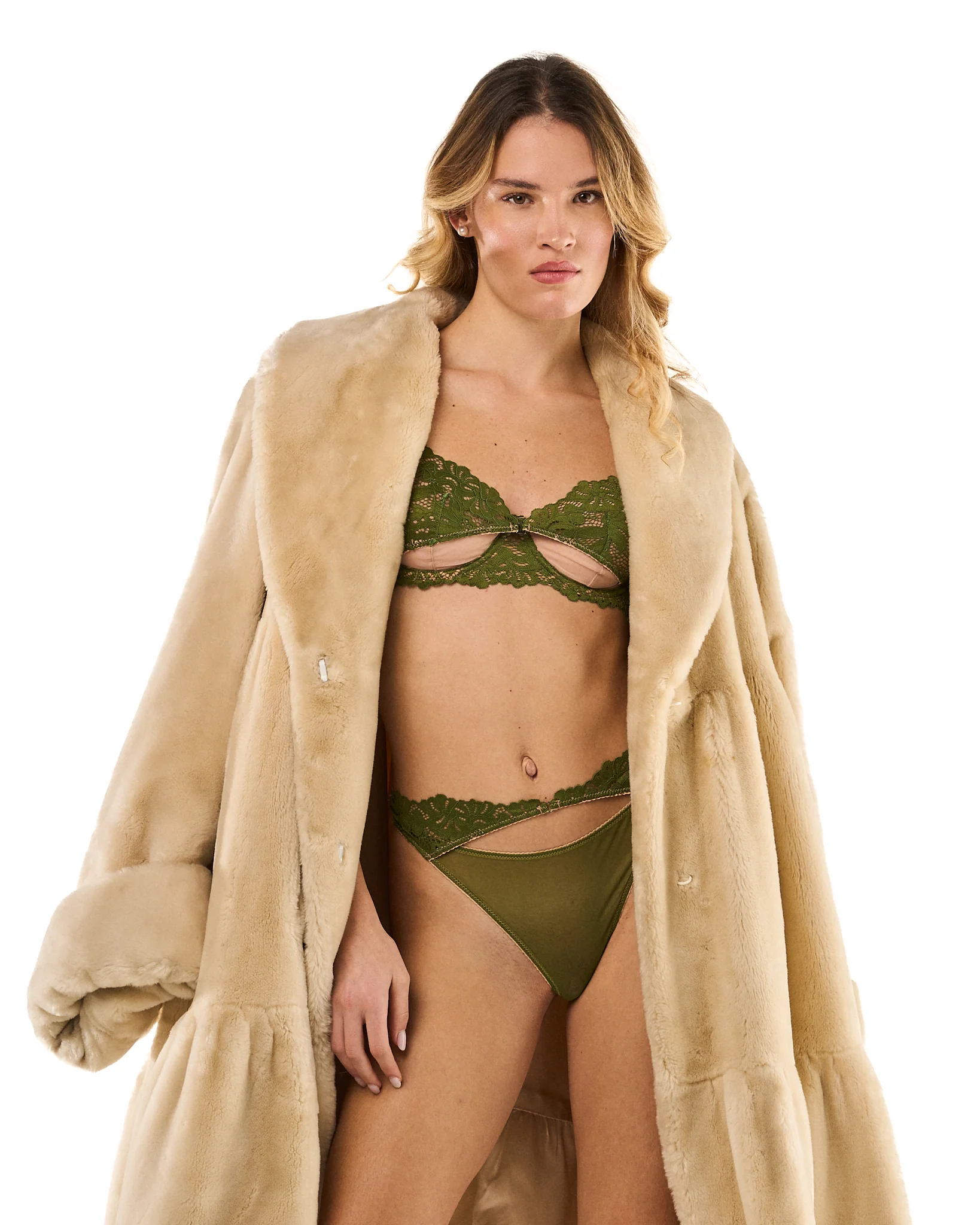 Gaia verde set reggiseno e slip - Image 3