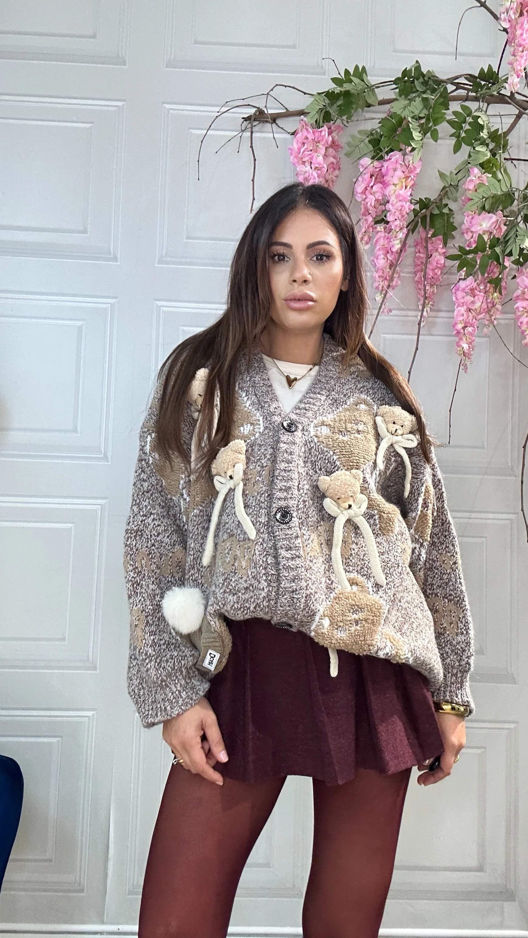 Cardigan PON PON marrone - Image 4