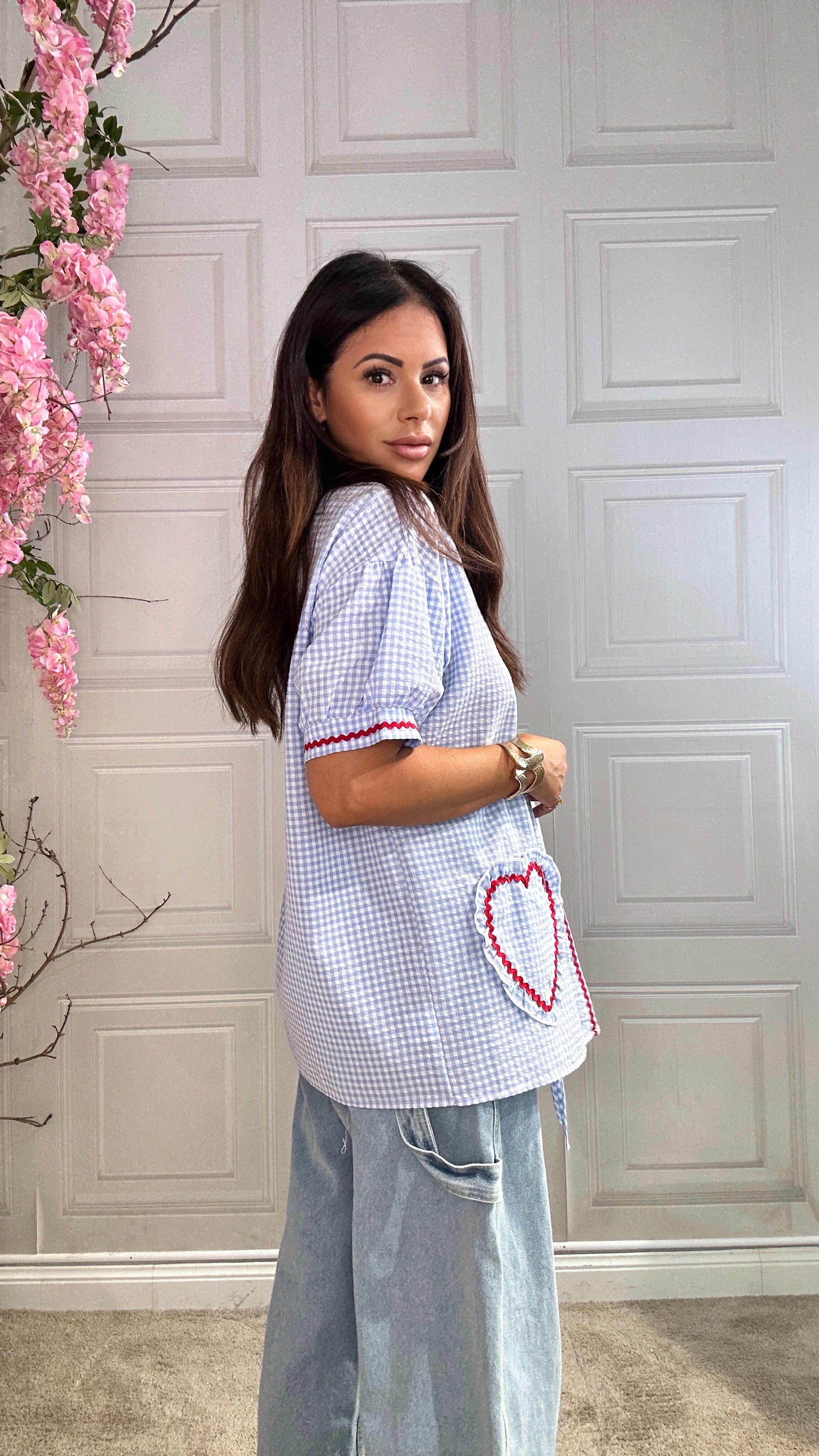 Camicia cuore celeste - Image 5