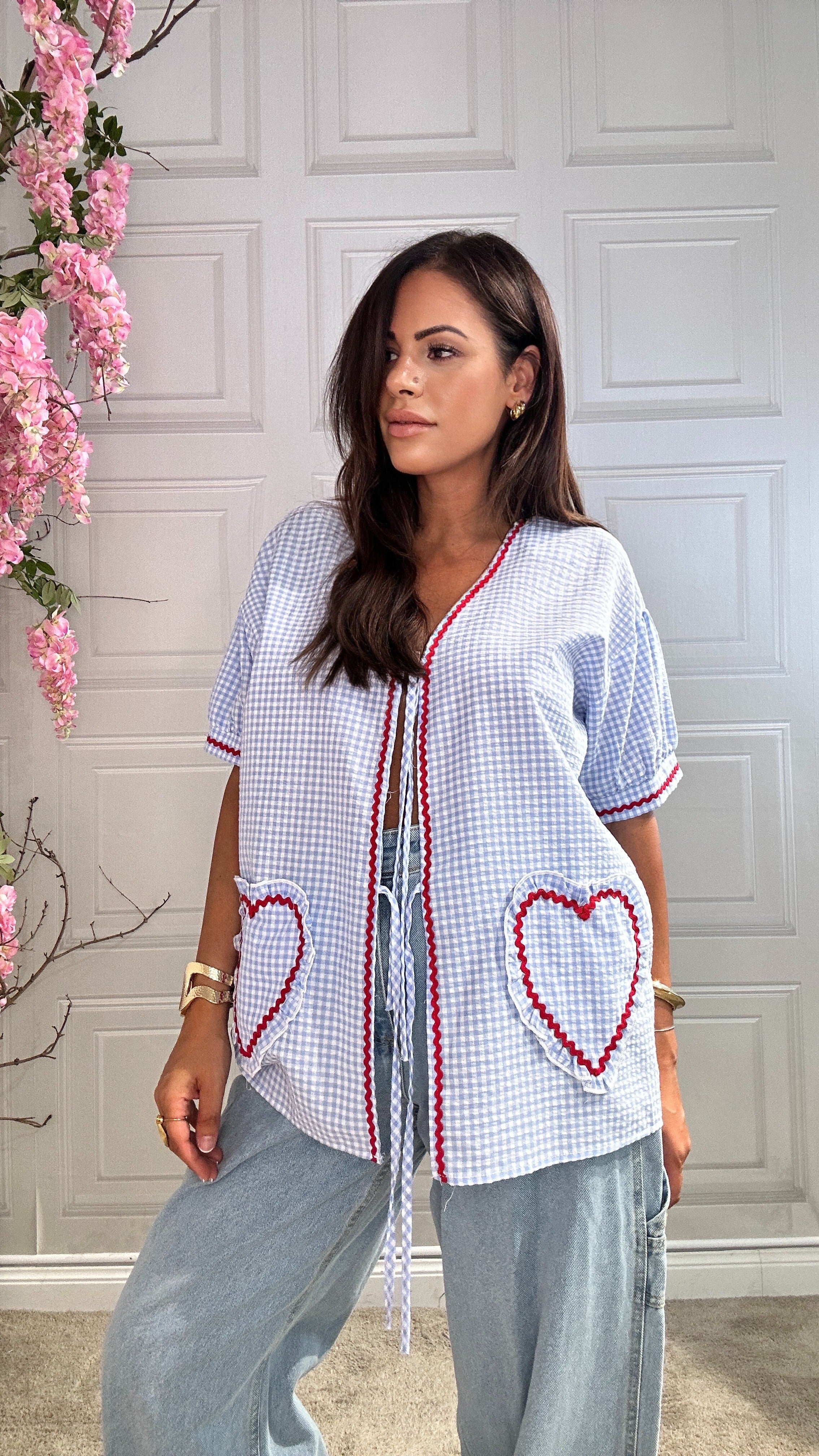 Camicia cuore celeste - Image 6