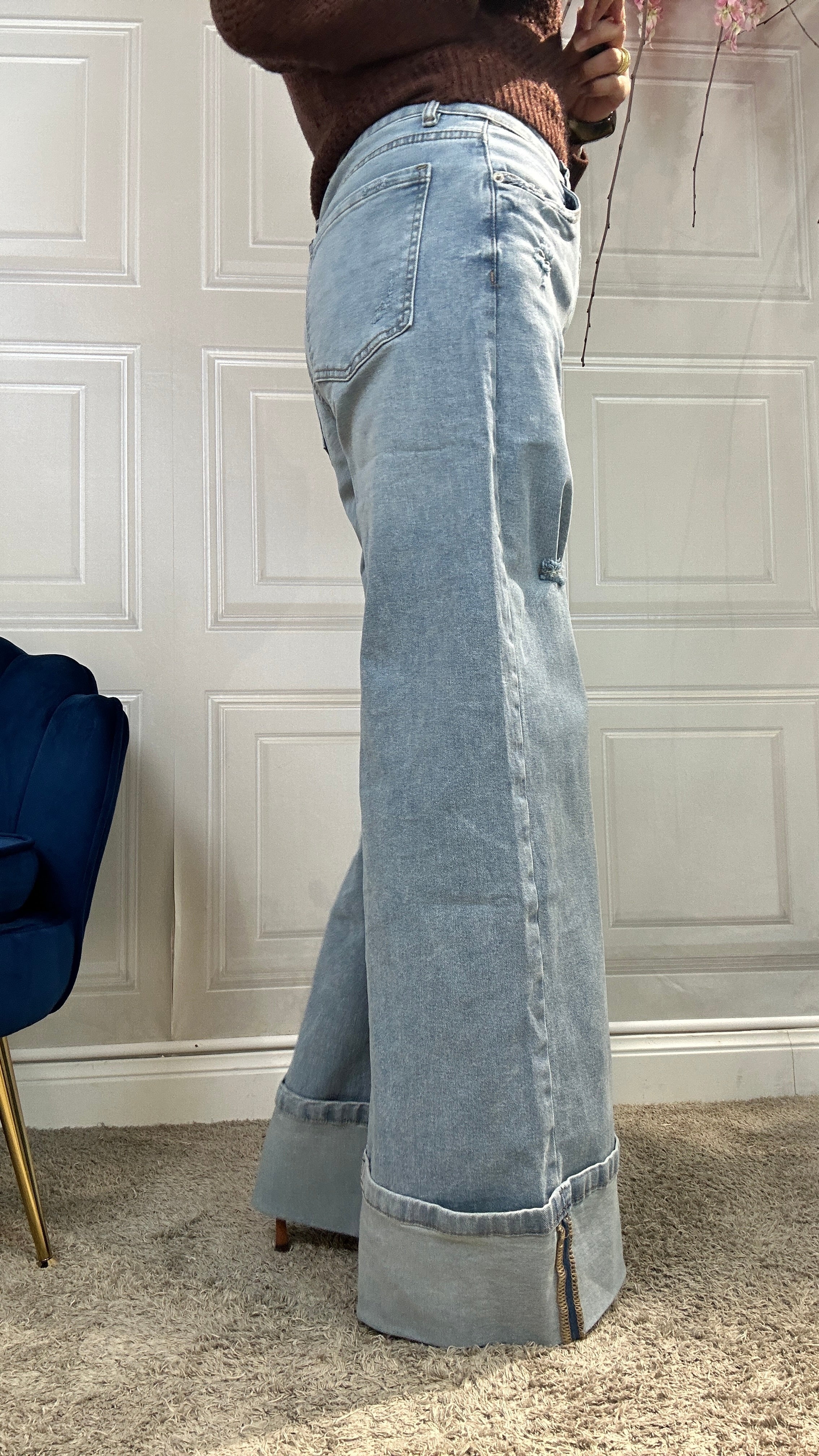 Jeans piegone chiaro - Image 6