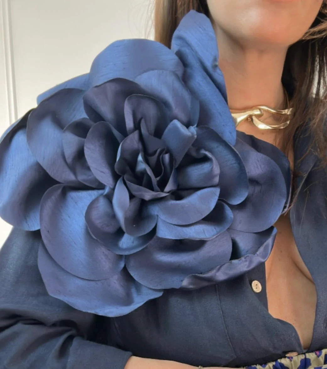 Maxi spilla Blu