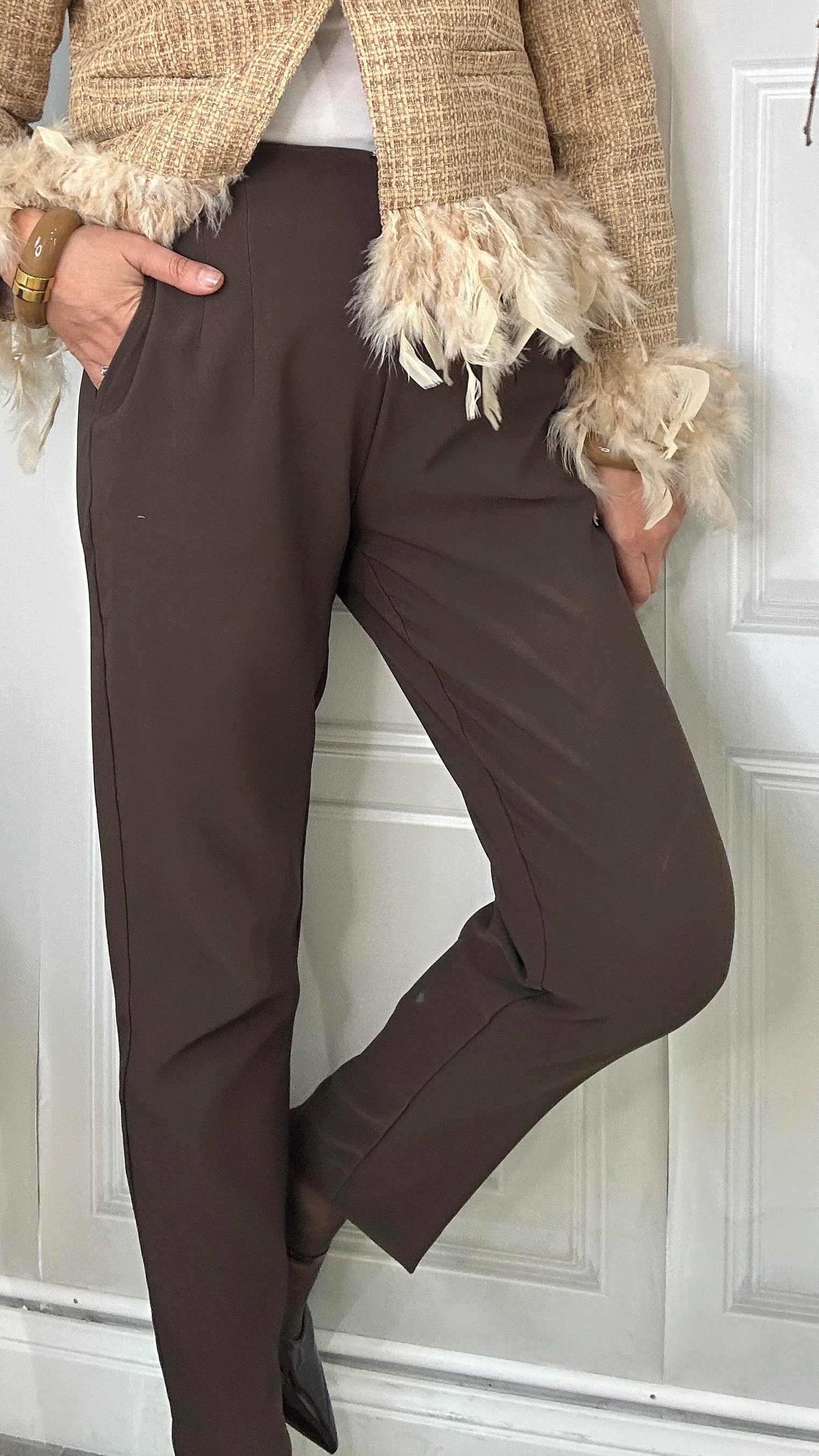 Pantaloni Zaira Cioccolato - Image 6