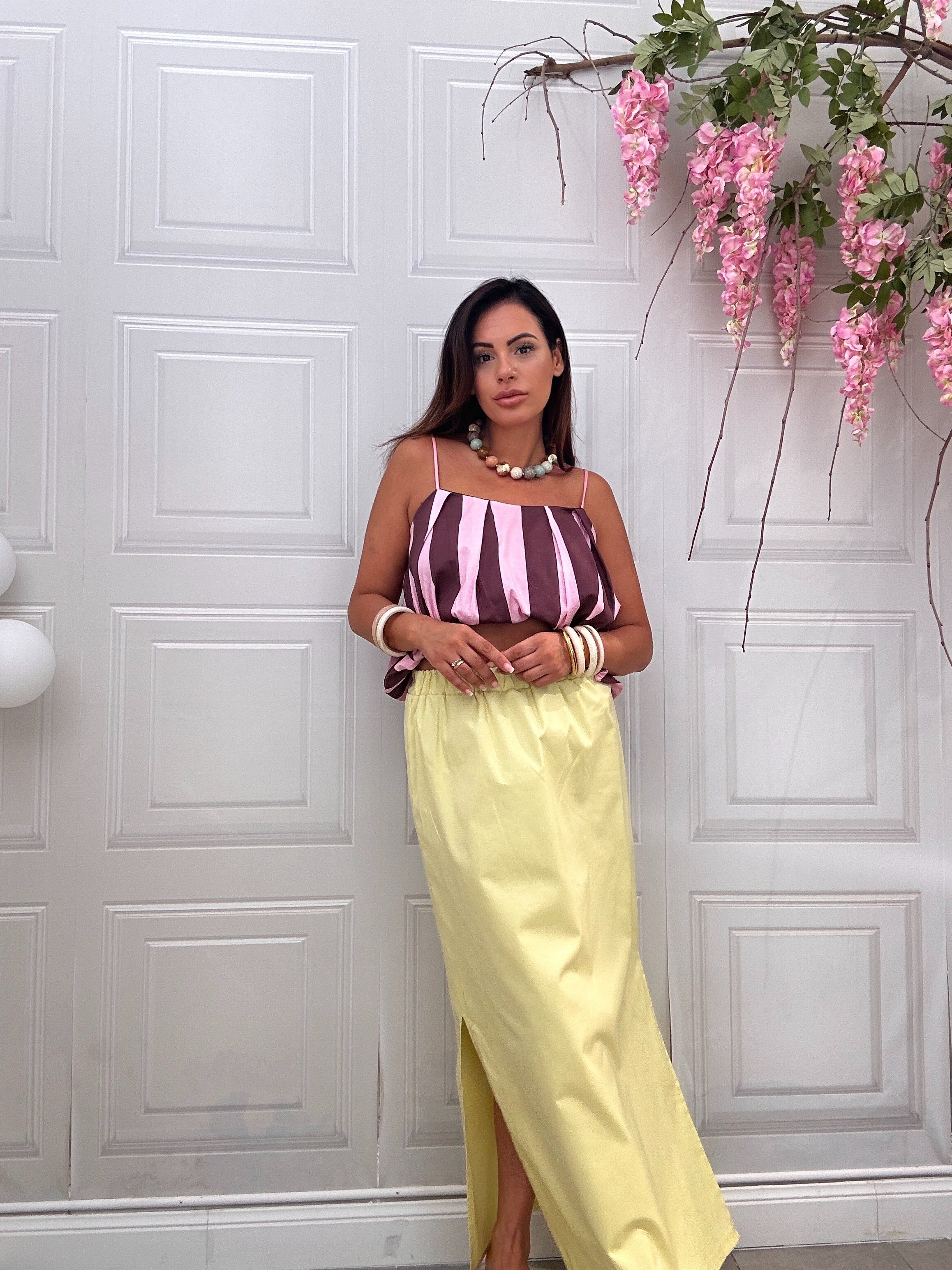 Top righe Lady rosa e amaranto - Image 3